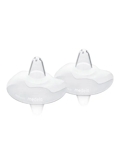 Medela 2 Pieces Contact Nipple Shields Large - Assist With Latching, Protective Barrier Made From Soft Silicone