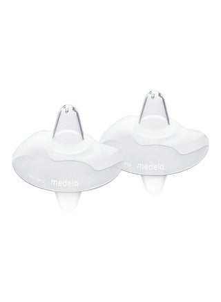 2 Pieces Contact Nipple Shields Large - Assist With Latching, Protective Barrier Made From Soft Silicone - v1645101068/N10987962A_1
