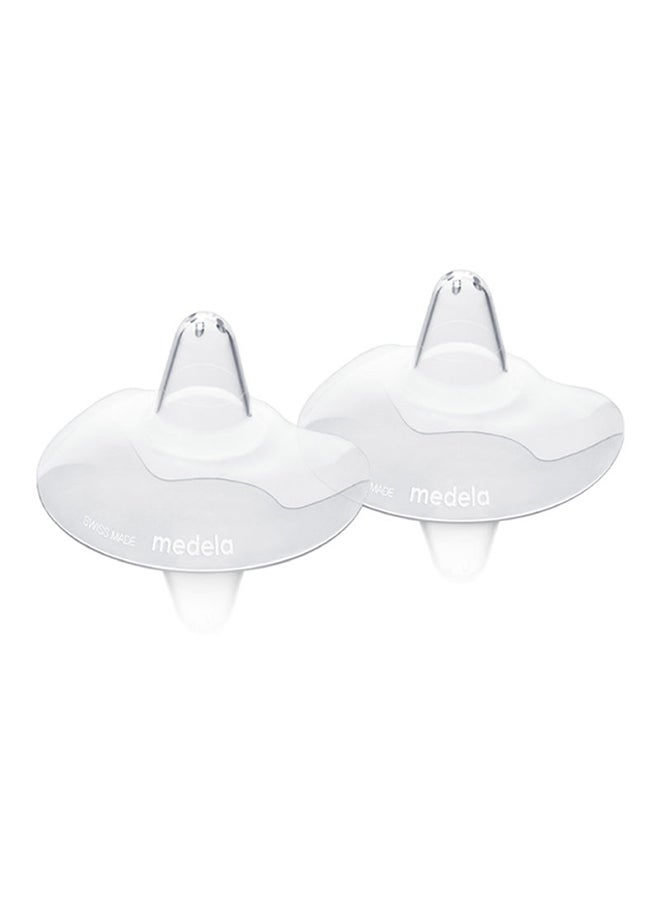 Medela - 2 Pieces Contact Nipple Shields Large - Assist With Latching, Protective Barrier Made From Soft Silicone - Image 1