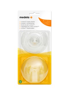 Medela 2 Pieces Contact Nipple Shields Large - Assist With Latching, Protective Barrier Made From Soft Silicone  - Image 3