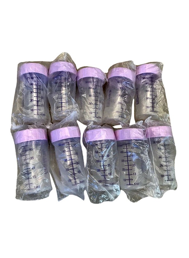 Pack Of 10 Disposable Milk Baby Bottles, 50 ml