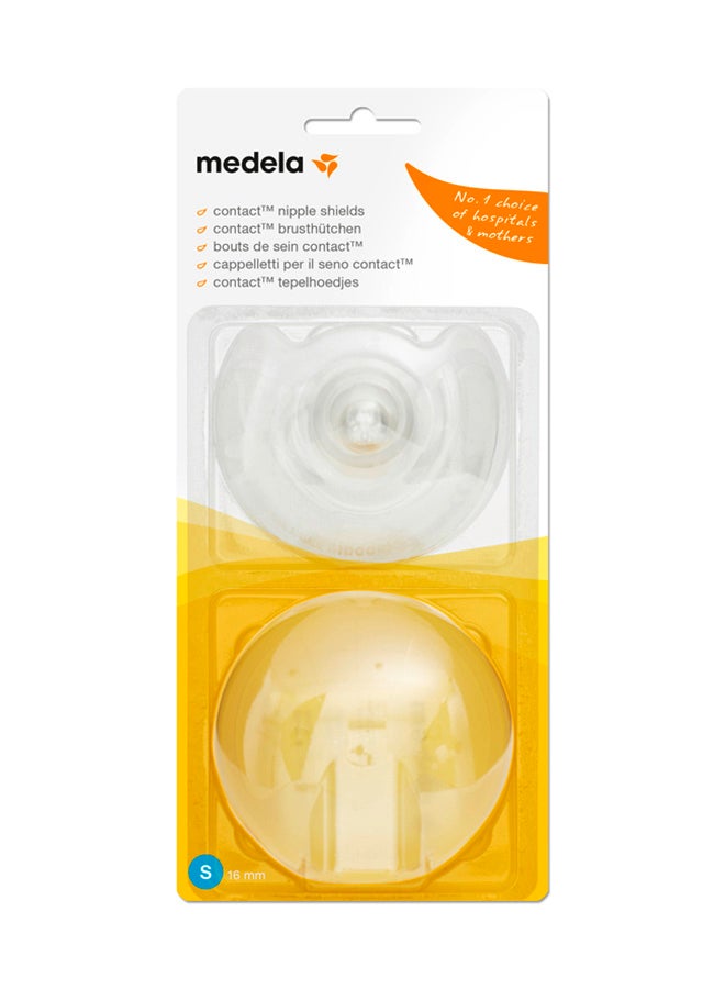 Medela - 2 Pieces Contact Nipple Shields Small - Assist With Latching, Protective Barrier Made From Soft Silicone - Packaging May Vary - Image 1