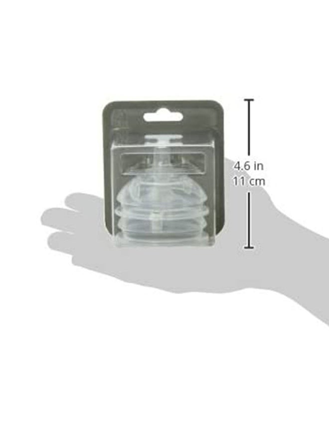 Pack Of 2 Natural Teat Silicone Nipples, Slow Flow For 0-3m, Transparent - v1645101107/N17408725A_7