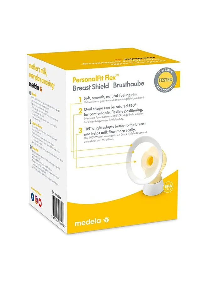 Medela Pack Of 2 Personal Fit Flex Breast Shields, X - Large 30Mm Breast Pump Flanges, Made Without Bpa, Shaped Around You For Comfortable And Efficient Pumping