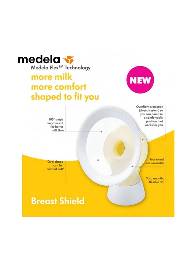Medela - Pack Of 2 New Personal Fit Flex Breast Shield - Large - Enhanced Comfort And Fit, Improved Milk Flow, Adaptable To Your Shape - Image 1