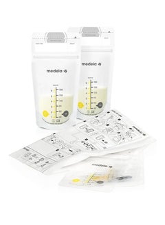 Medela Breastmilk Storage Bags, 50 Pieces - Safe Storage , Pre-Sterilized, Leak-Proof Design, Space-Saving Design With Easy-To-Read Measurements  - Image 2