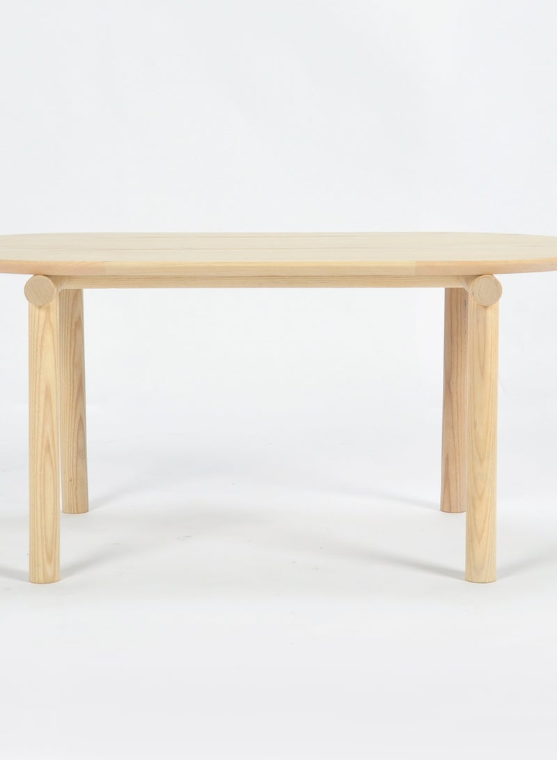 Switch - Round Coffe table with Wood top Wood legs xxx for Living Room Natural 90*45*40cm - Image 1
