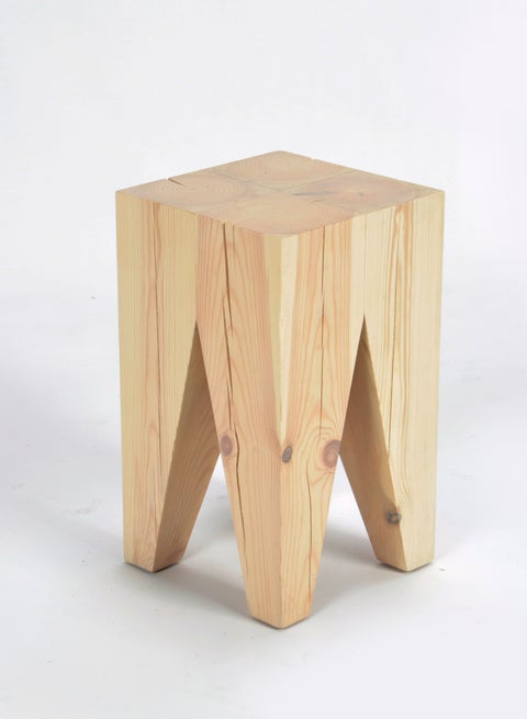 Side Table - Used Next To Sofa As Coffee Corner - Natural 27*27*47cm