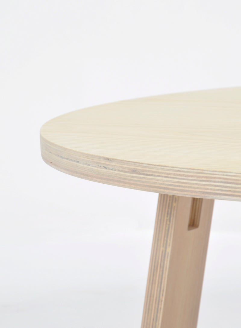 Switch - Side Table - Used Next To Sofa As Coffee Corner - Natural 80*80*32cm - Image 1