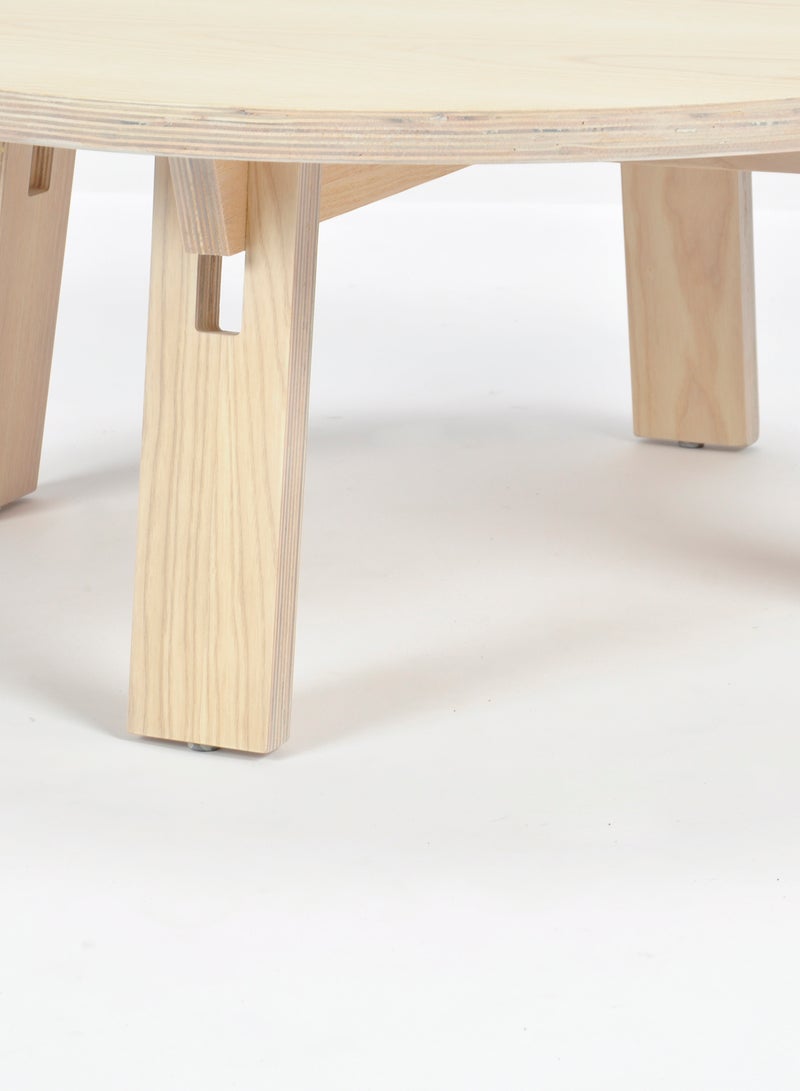 Switch - Side Table - Used Next To Sofa As Coffee Corner - Natural 80*80*32cm - Image 1