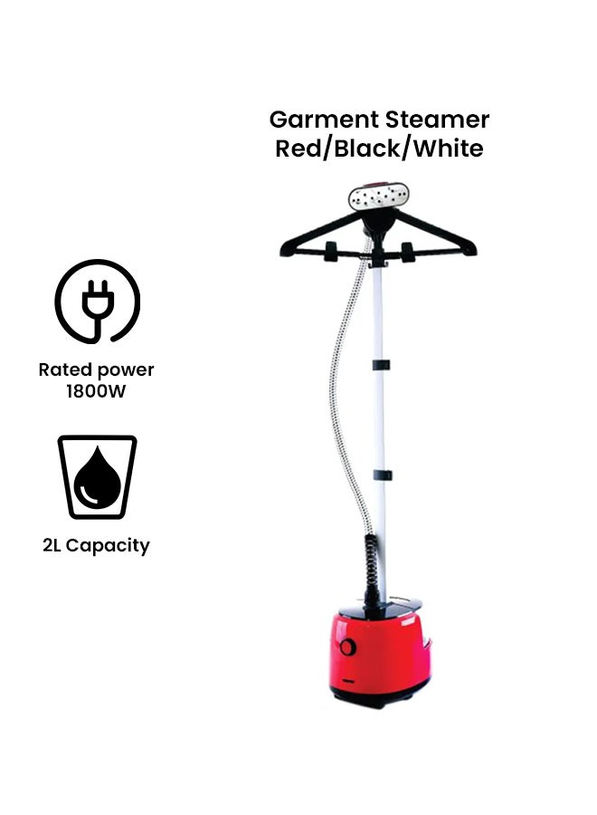 GEEPAS Electric Garment Steamer 2.0 L 1800.0 W Ggs9695 Red/Black/White  - Image 2