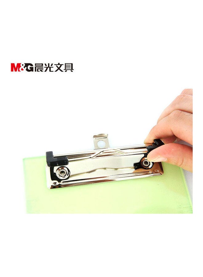 M&G - Chenguang A5 Clipboard 3 Color Transparent Vertical-1Pcs White - Image 1