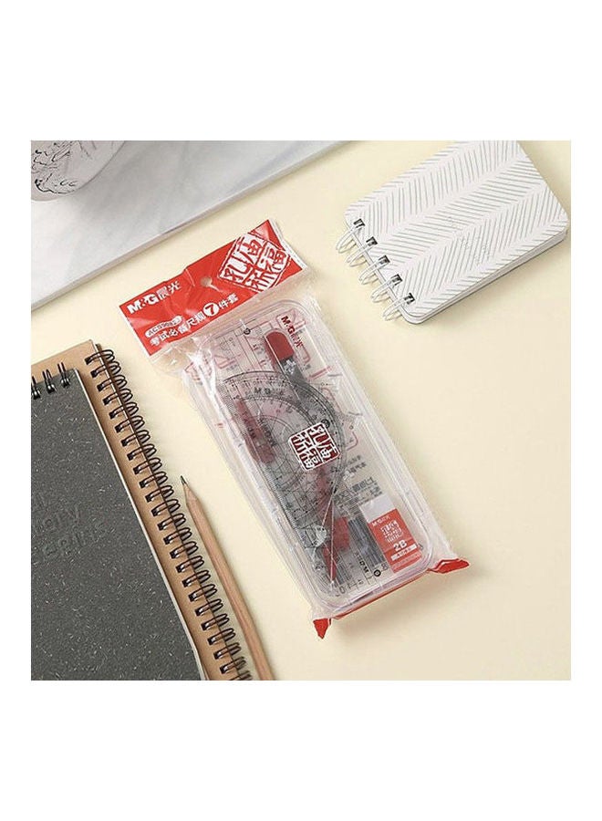 M&G - Chenguang Sets Temple Of Confucius Blessing Ruler Set Compasses 7Pcs Clear - Image 1