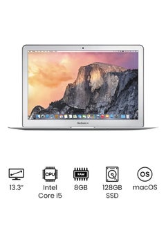 Macbook Air 13.3-Inch, Core I5 With 1.8Ghz Dual Processor/8Gbram/128Gb Ssd/Intel Hd Graphics 6000 - 2017 English Silver