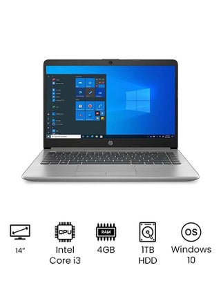 240 G8 Notebook With 14-Inch HD Display, 10th Gen Core i3 1005G1 Processer/4GB RAM/1TB HDD/Intel UHD Graphics/Windows 10 /International Version English Grey - v1645115680/N51378963A_1