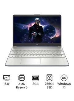 HP 15-EF2126WM (Upgraded Version) Laptop With 15.6-Inch Full HD Display, AMD Ryzen 5 5500U Processer/8GB RAM/256GB SSD/AMD Radeon Graphics/Windows 10 /International Version English Spruce Blue  - Image 1