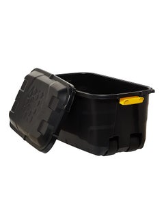 Strata Heavy Duty Outdoor Storage Box With Wheels (Made In UK) 75 litre Black 77x42x40cm Black 77x42x40cm  - Image 3