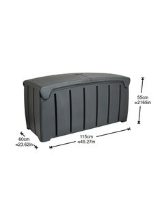 Ward Garden Outdoor Storage Box (Made In UK) 322 litre Black 115x55x60cm Black 115x55x60cm  - Image 4