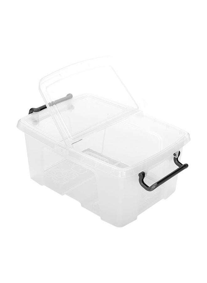 Strata Smart Box With Folding Lid (Made In UK) 12-liter Clear 40x39.5x19cm  - Image 3