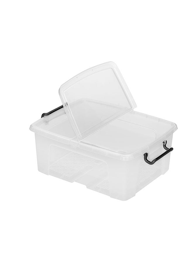 Strata Smart Box With Folding Lid (Made In UK) 24-liter Clear 50x39.5x19cm - Image 3