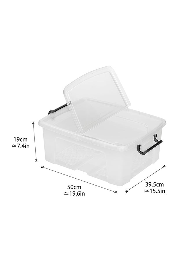 Strata Smart Box With Folding Lid (Made In UK) 24-liter Clear 50x39.5x19cm - Image 4