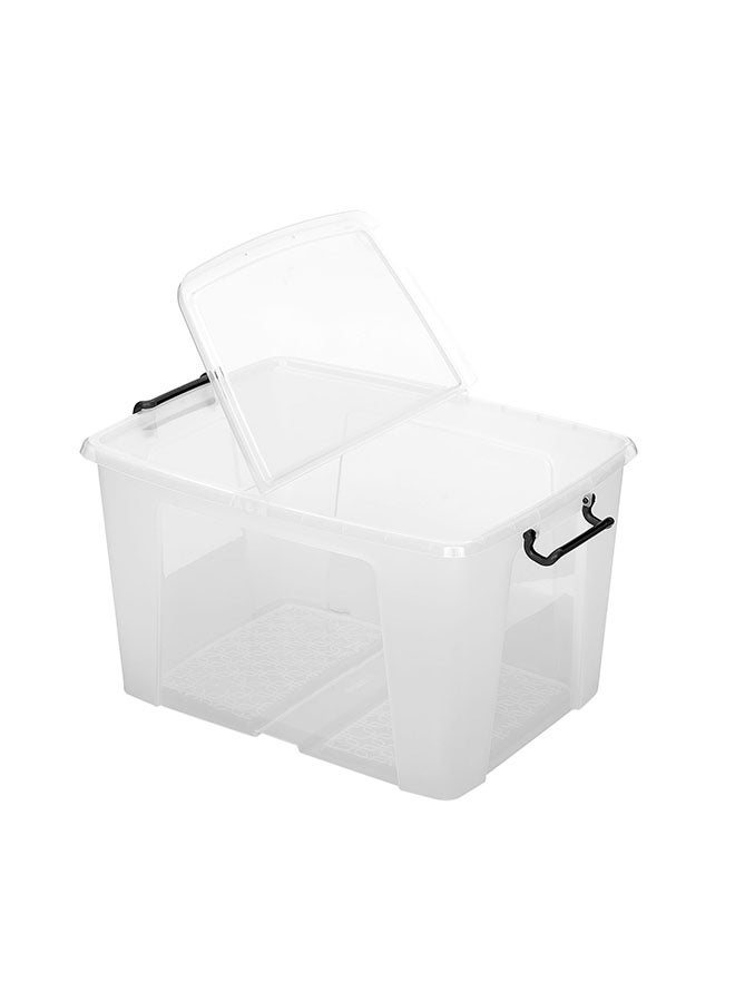 Strata Smart Box With Folding Lid (Made In UK) 65-liter Clear 61x46x34.5cm - Image 2