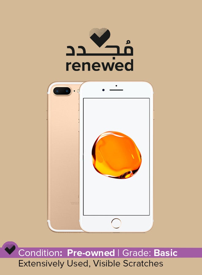 Apple Renewed - iPhone 7 Plus 128GB Gold 4G With Facetime - Image 1
