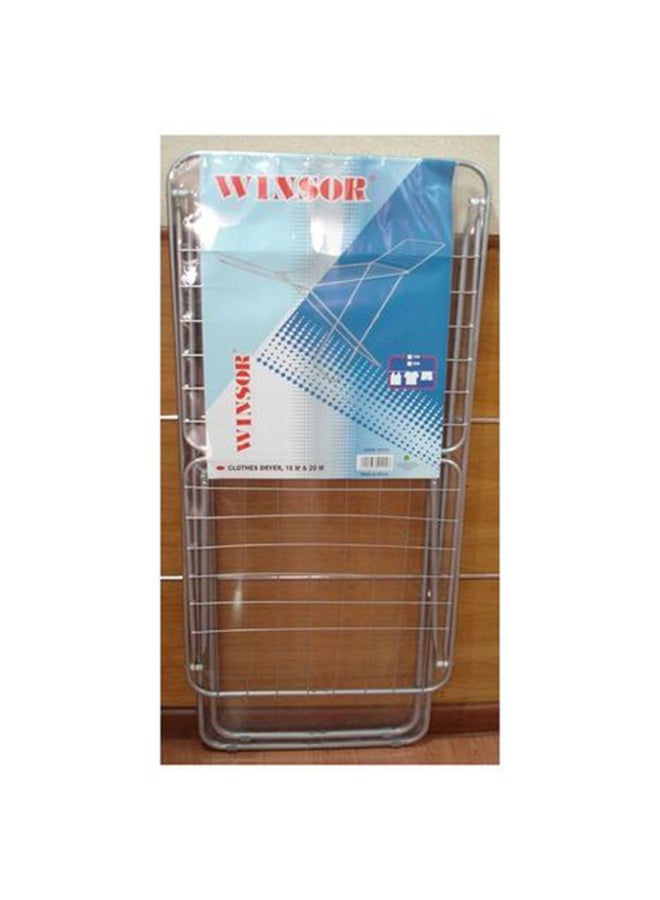 Ironing Board Flat Bottom Stand + 18 meter Clothes Dryer Multicolour 110x33cm