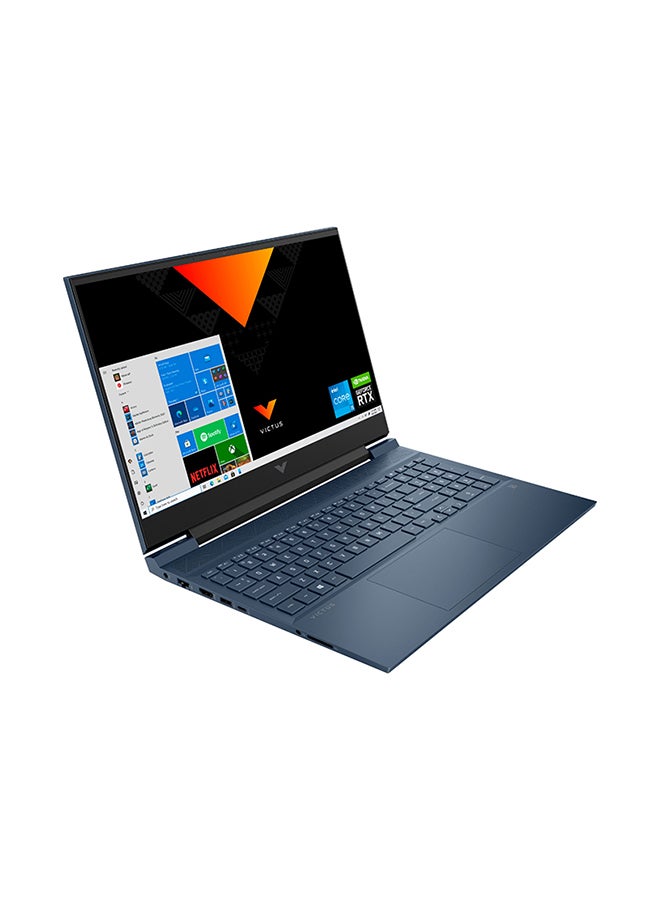 HP - Victus 16-D0023DX Gaming Laptop With 16.1-Inch FHD Display, Core i5-11400H Processer/8GB RAM/256GB SSD/Nvidai GeForce RTX 3050 Graphics Card /International Version English Performance Blue - Image 1
