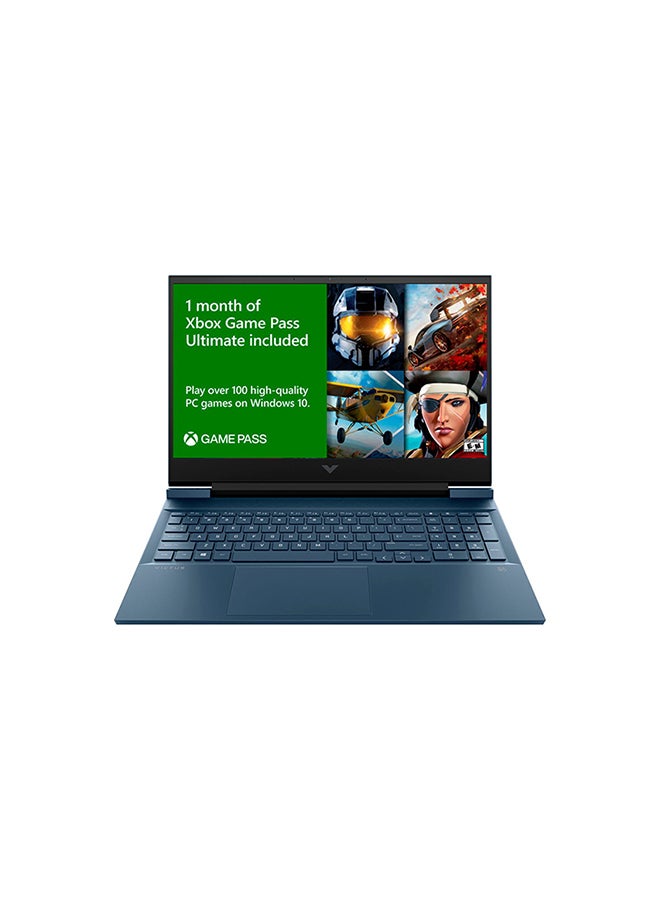 HP - Victus 16-D0023DX Gaming Laptop With 16.1-Inch FHD Display, Core i5-11400H Processer/8GB RAM/256GB SSD/Nvidai GeForce RTX 3050 Graphics Card /International Version English Performance Blue - Image 1