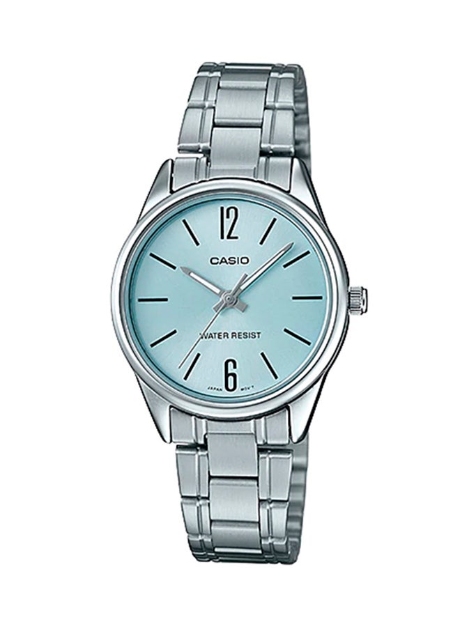 CASIO Women's Stainless Steel Analog Watch LTP-V005D-2BUDF - 28 mm - Silver  - Image 1