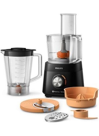 Food Processor 5000 Series - 2 Speeds, 6 Accessories including 1.5L Bowl & 1.5L Blender Jar, 1.5 L 750 W HR7302/90 Black - v1645182190/N52724041A_1