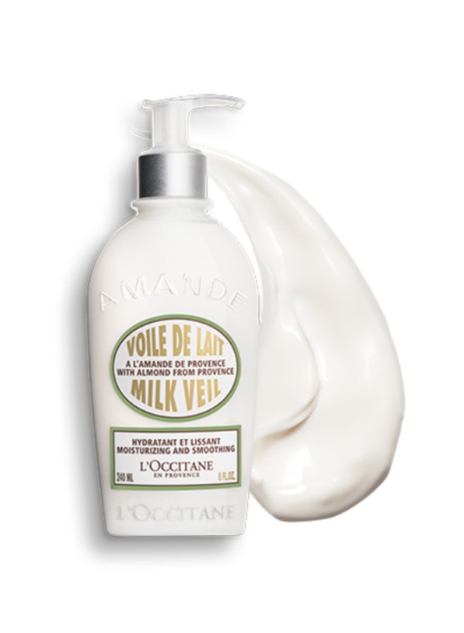 L'OCCITANE - Almond Milk Veil, Lotion for Hydrating Skin 240ml - Image 1