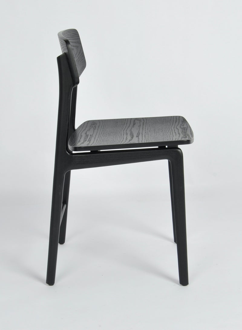 Switch - Dining Chair Wooden Chair - Black 49*43*80cm - Image 1