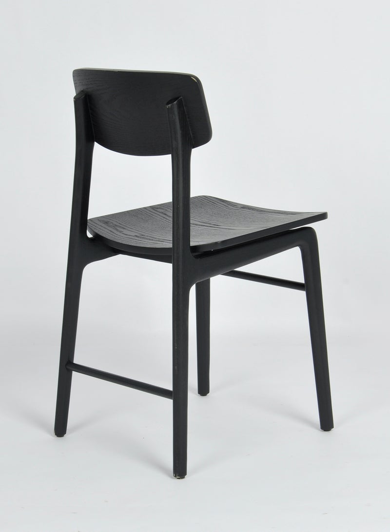 Switch - Dining Chair Wooden Chair - Black 49*43*80cm - Image 1