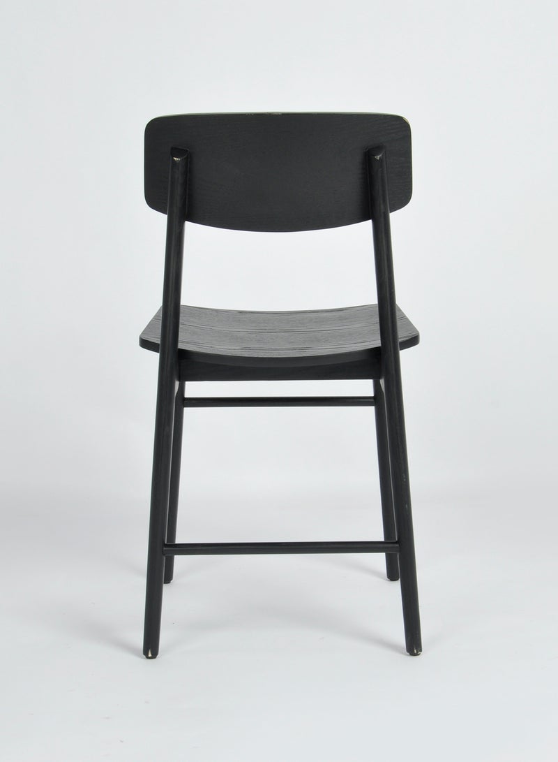 Switch - Dining Chair Wooden Chair - Black 49*43*80cm - Image 1