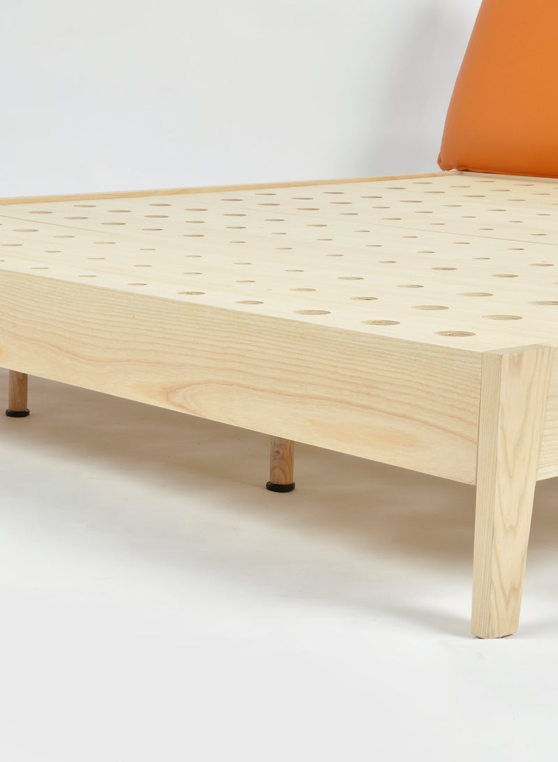 Switch Bed Base & Headboard - King Size Bed - Nordic Style Collection - natural 237*186*89cm  - Image 5