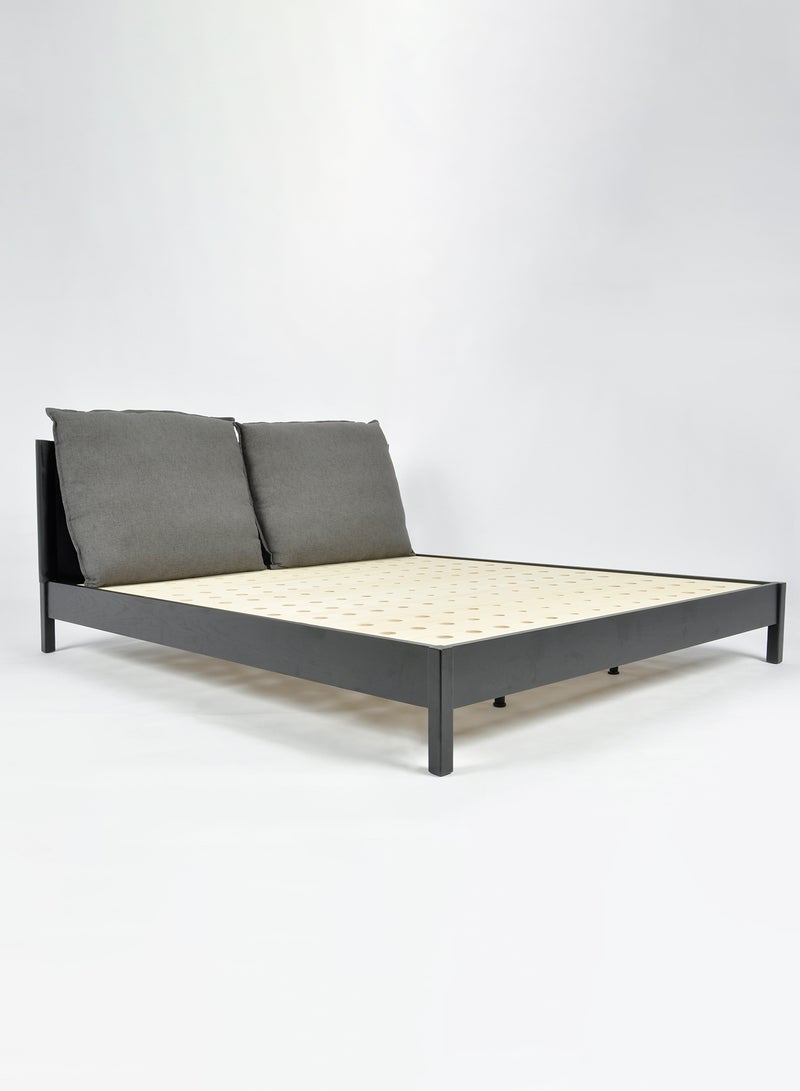 ebb & flow Bed Frame Luxurious Home- King Size Bed - Nordic Style Collection - Black 220*190*90cm - Image 3