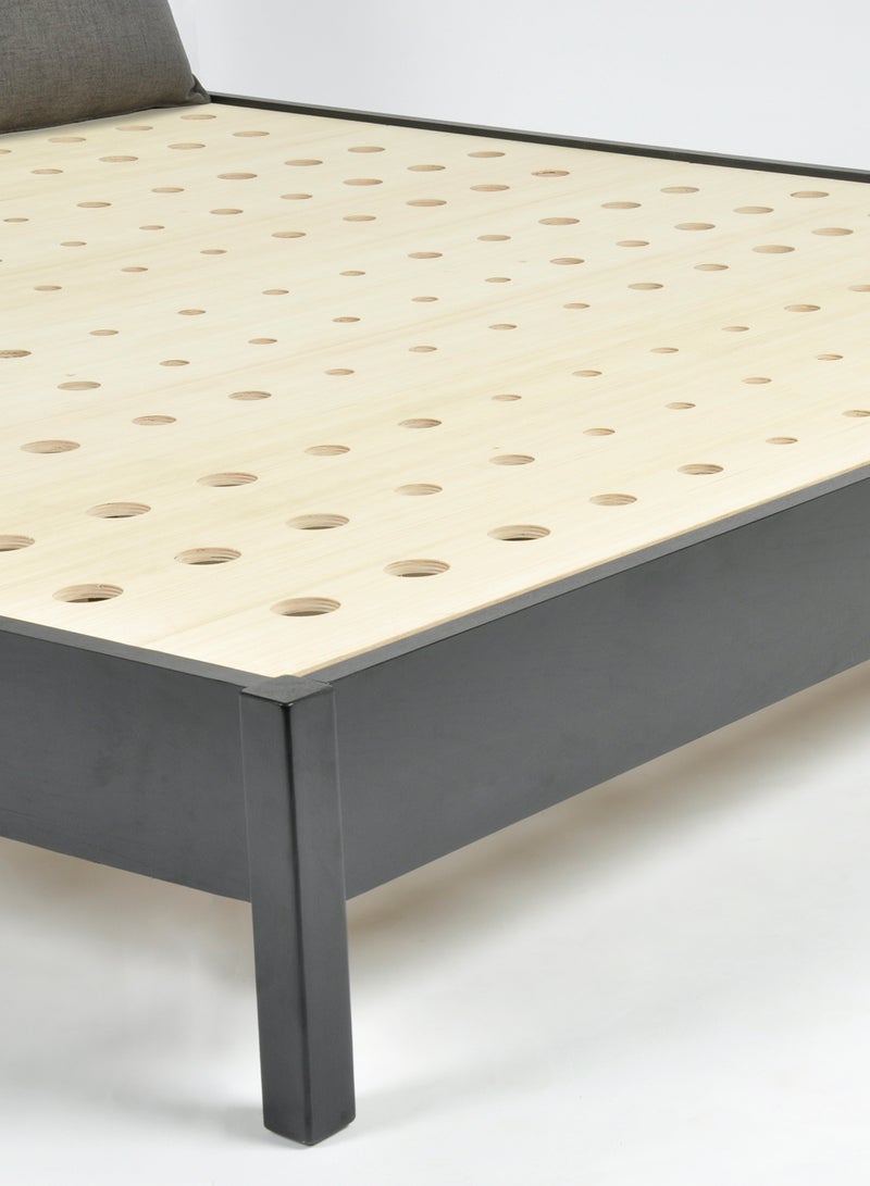ebb & flow Bed Frame Luxurious Home- King Size Bed - Nordic Style Collection - Black 220*190*90cm - Image 4