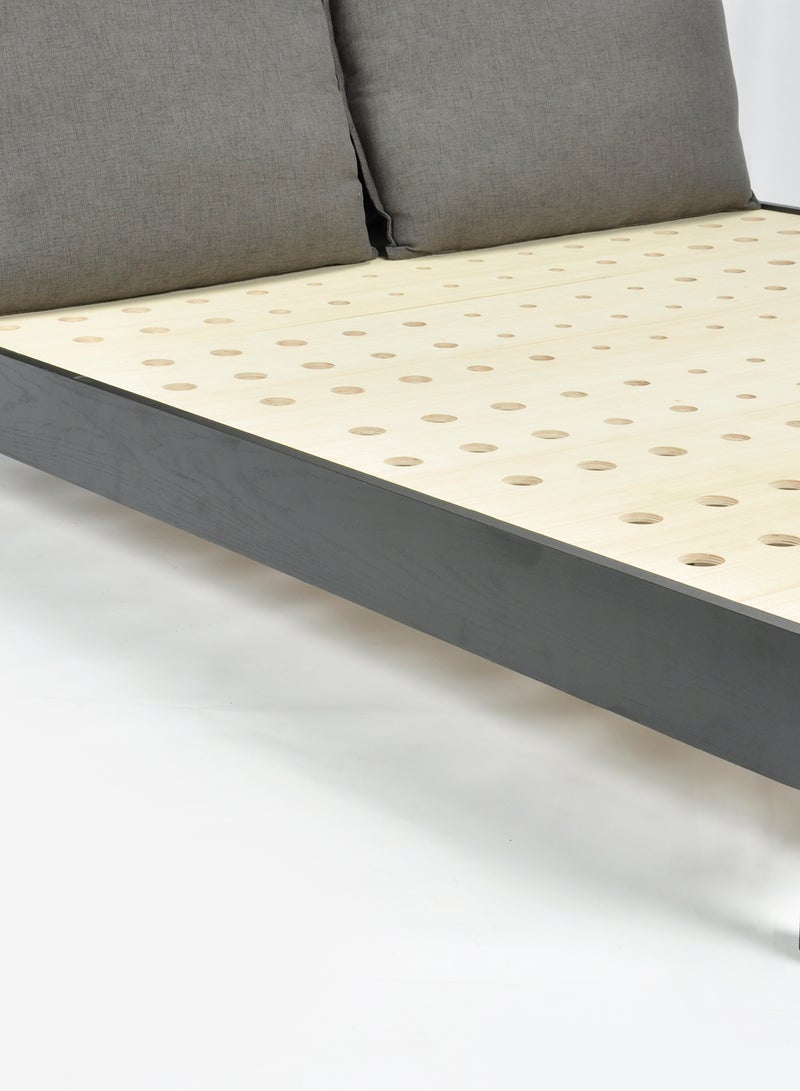 ebb & flow Bed Frame Luxurious Home- King Size Bed - Nordic Style Collection - Black 220*190*90cm - Image 5