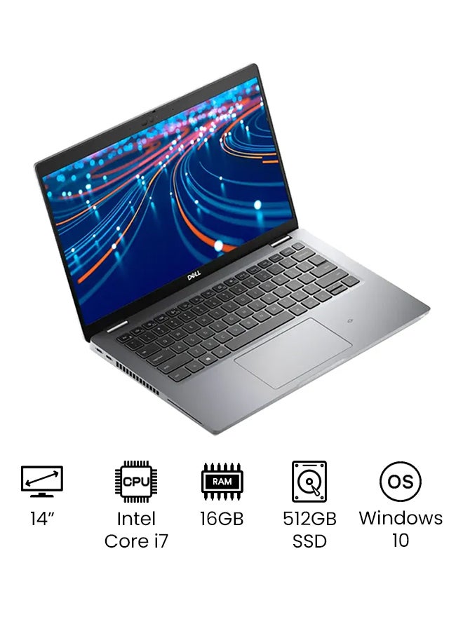(Upgraded Version) Latitude 5420 Laptop With 14 Inch Full HD Display, 11th Gen Core i7 1185G7 Processor/16GB RAM/512GB SSD/Intel Iris Xe Plus Graphics/Windows 10 Pro/International Version English Silver