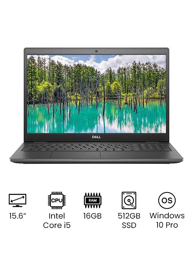 DELL - Latitude 3510 Business And Professional (Upgraded Version) Laptop With 15.6-Inch HD Display, Core i5-10210U (6M Cache, up to 4.20 GHz) Processer/16GB RAM/512GB SSD/Intel UHD Graphics 620/Windows 10 Pro- English/Arabic Black - Image 1