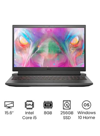 G15 5510 Gaming (Upgraded Version) Laptop With 15.6 Inch Full HD Display, Intel 10th Gen Core i5-10200H/ 256GB SSD/ 8 GB RAM/ NVIDIA GeForce GTX 1650 4GB Graphics/ Windows 10 Home/International Version English/Arabic Grey - v1645198742/N50226708A_1
