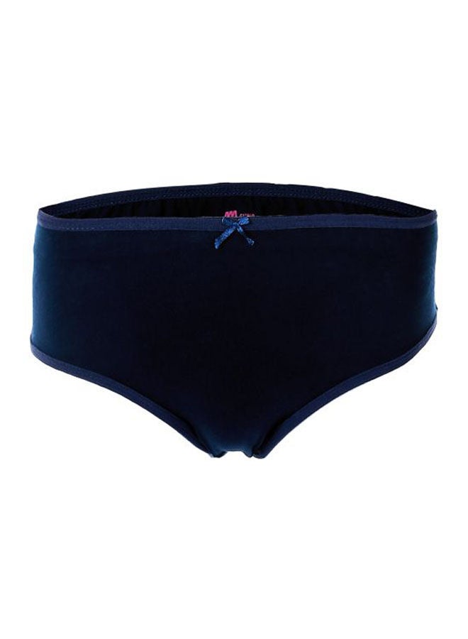 Mesery - Bundle OF Three Brief Smooth Cotton Hipster Panties Navy Blue - Image 1