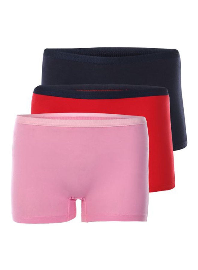 Mesery Bundle Of 3 Stretch Cotton Boy Short Panties Multicolour  - Image 1