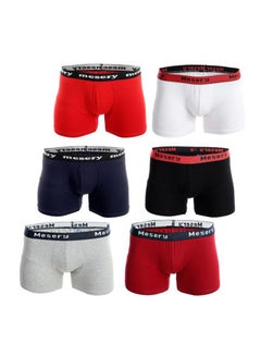Bundle Of Six Comfy Slip On Regular Boxers Multicolour