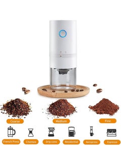 عربست ماكينة طحن القهوة الكهربائية للمنزل والسفر بقوة 13.0 وات، لون أبيض 13 W Grinder2202195  - Image 2