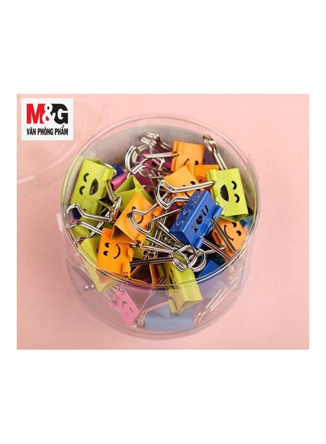M&G Office Clips Smiley Multicolour - Image 1