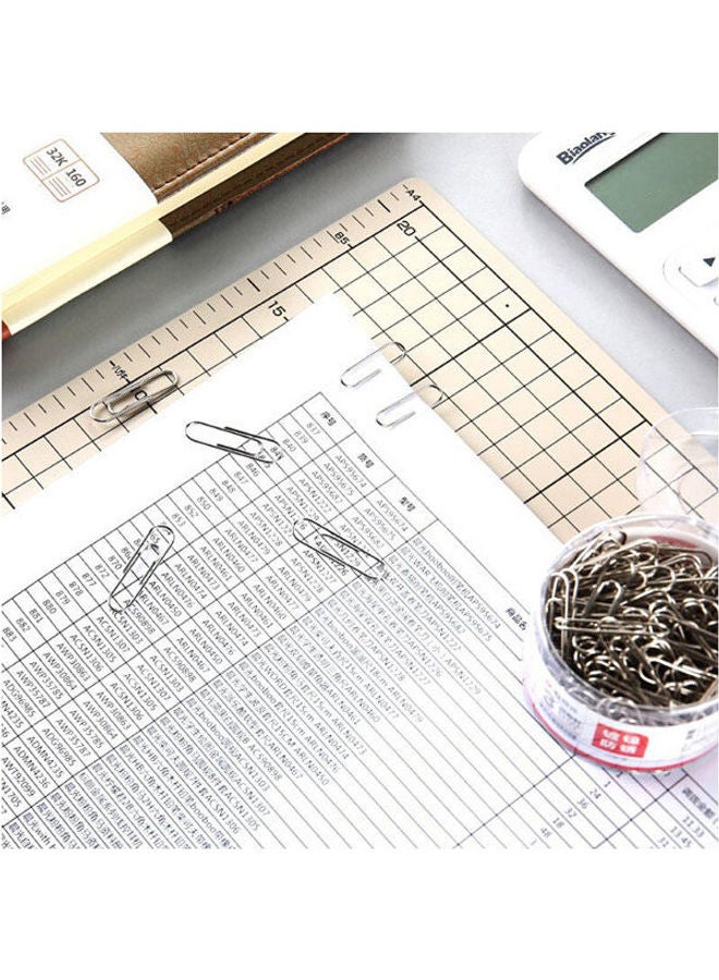 M&G Chenguang Metal Paper Clip 5-Barrel Metal Paper Clip Silver - Image 2
