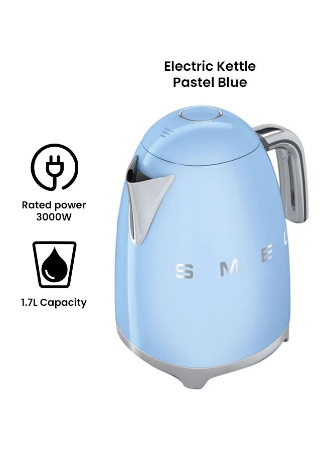 smeg 50'S Retro Style Aesthetic Electric Kettle 1.7 L 2400 W KLF03PBAU / KLF03PBUK Pastel Blue  - Image 2